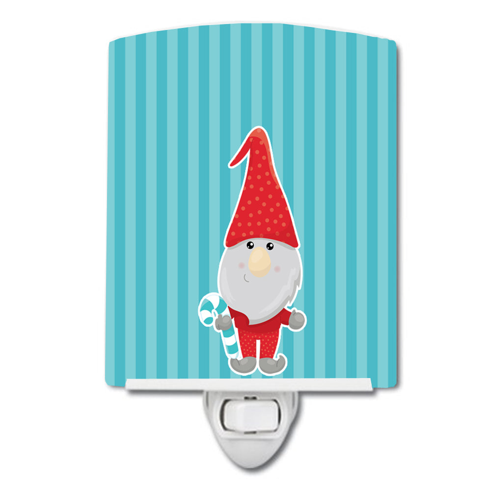 Christmas Gnome Candy Cane Ceramic Night Light BB8783CNL - the-store.com