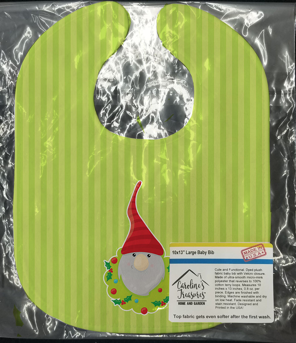 Christmas Gnome Flowers Baby Bib BB8785BIB - the-store.com