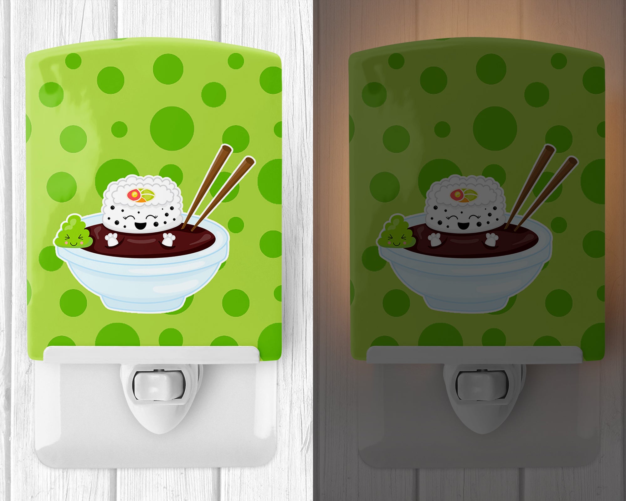 Sushi Bowl Ceramic Night Light BB8807CNL - the-store.com