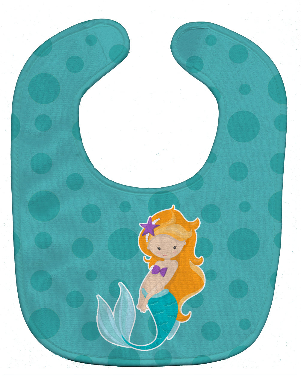 Beach Mermaid Ginger Baby Bib BB8823BIB - the-store.com