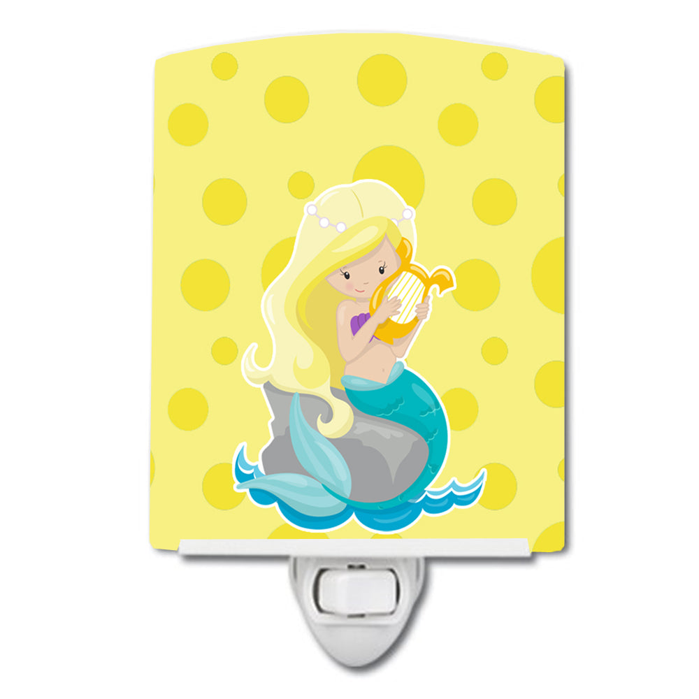 Beach Mermaid Blonde Hair Toni Ceramic Night Light BB8830CNL - the-store.com