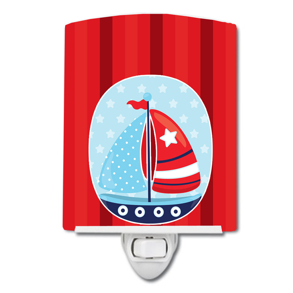 Nautical Sailboat Ceramic Night Light BB8871CNL - the-store.com