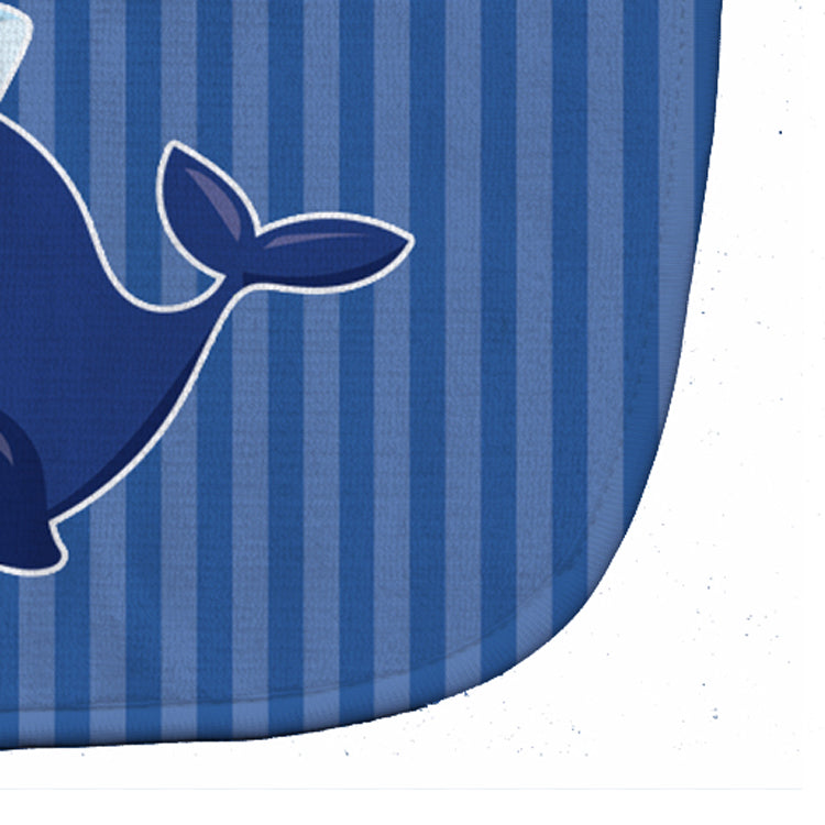 Nautical Whale Blue Baby Bib BB8884BIB - the-store.com