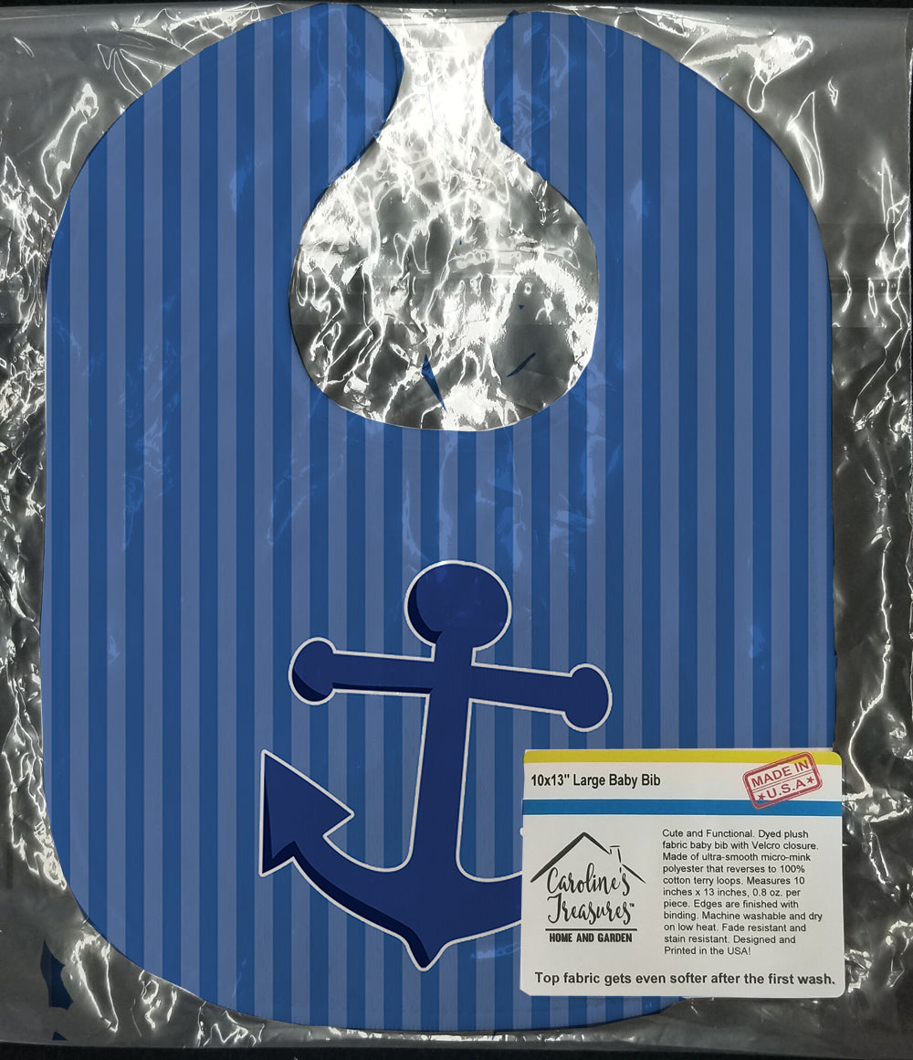 Nautical Anchor Baby Bib BB8886BIB - the-store.com