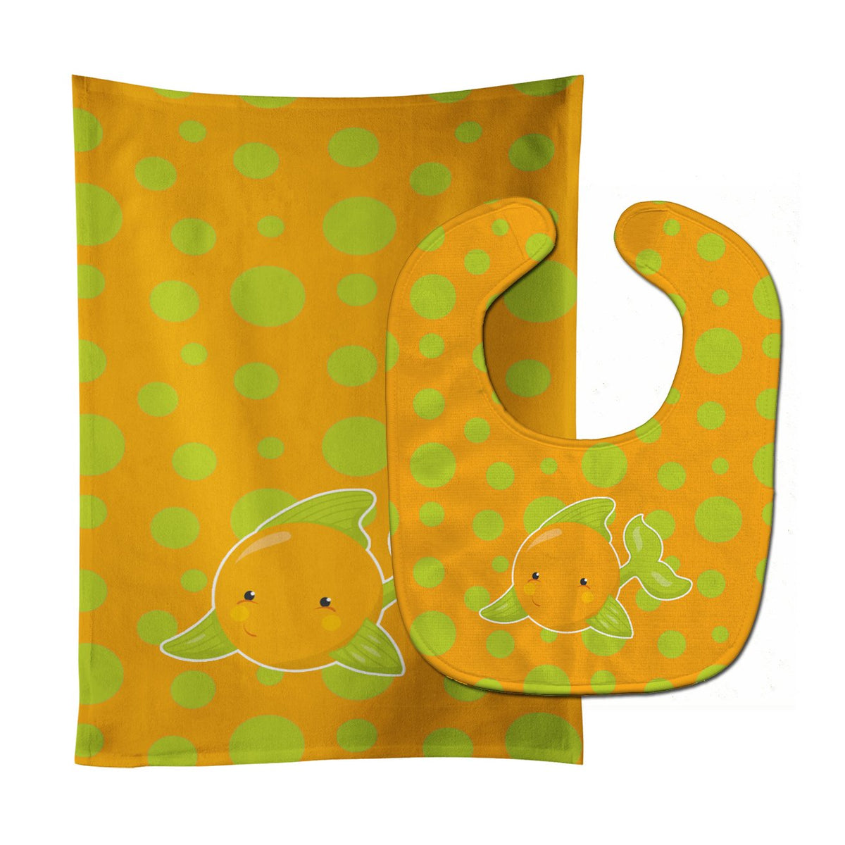 Fish Tropical Fish #3 Baby Bib &amp; Burp Cloth BB8954STBU by Caroline&#39;s Treasures