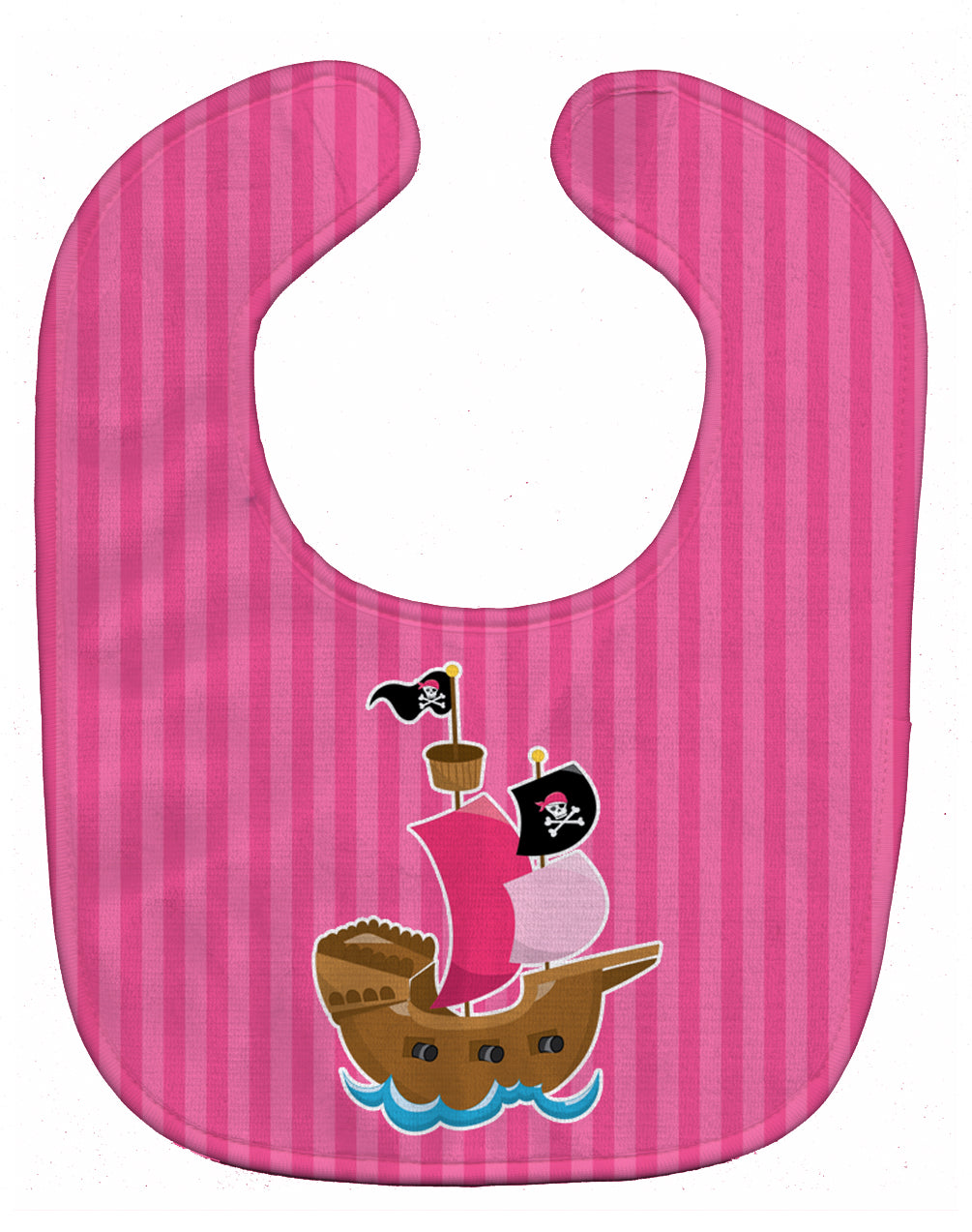 Pirate Ship Pink Baby Bib BB8970BIB - the-store.com