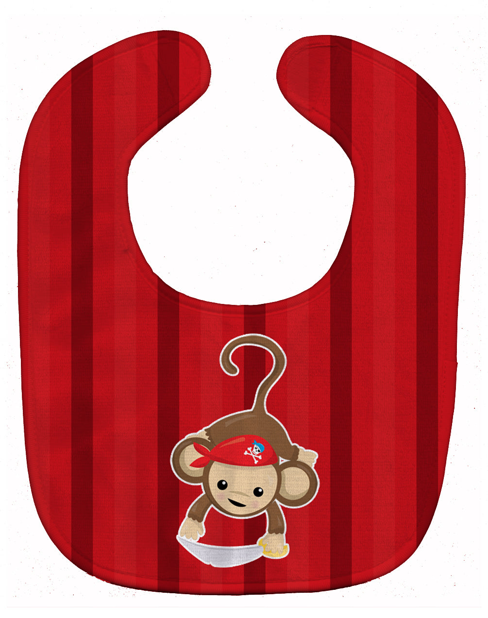 Pirate Monkey Red Baby Bib BB8978BIB - the-store.com