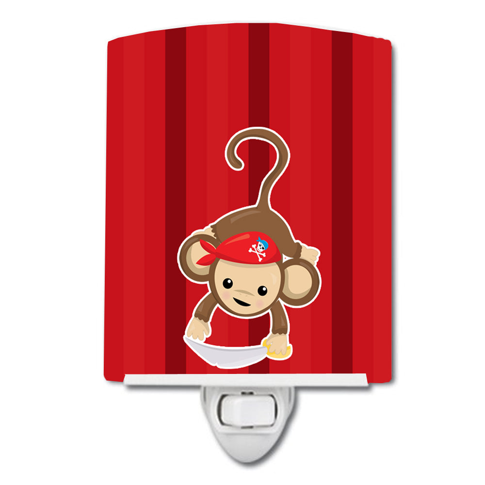 Pirate Monkey Red #3 Ceramic Night Light BB8978CNL - the-store.com