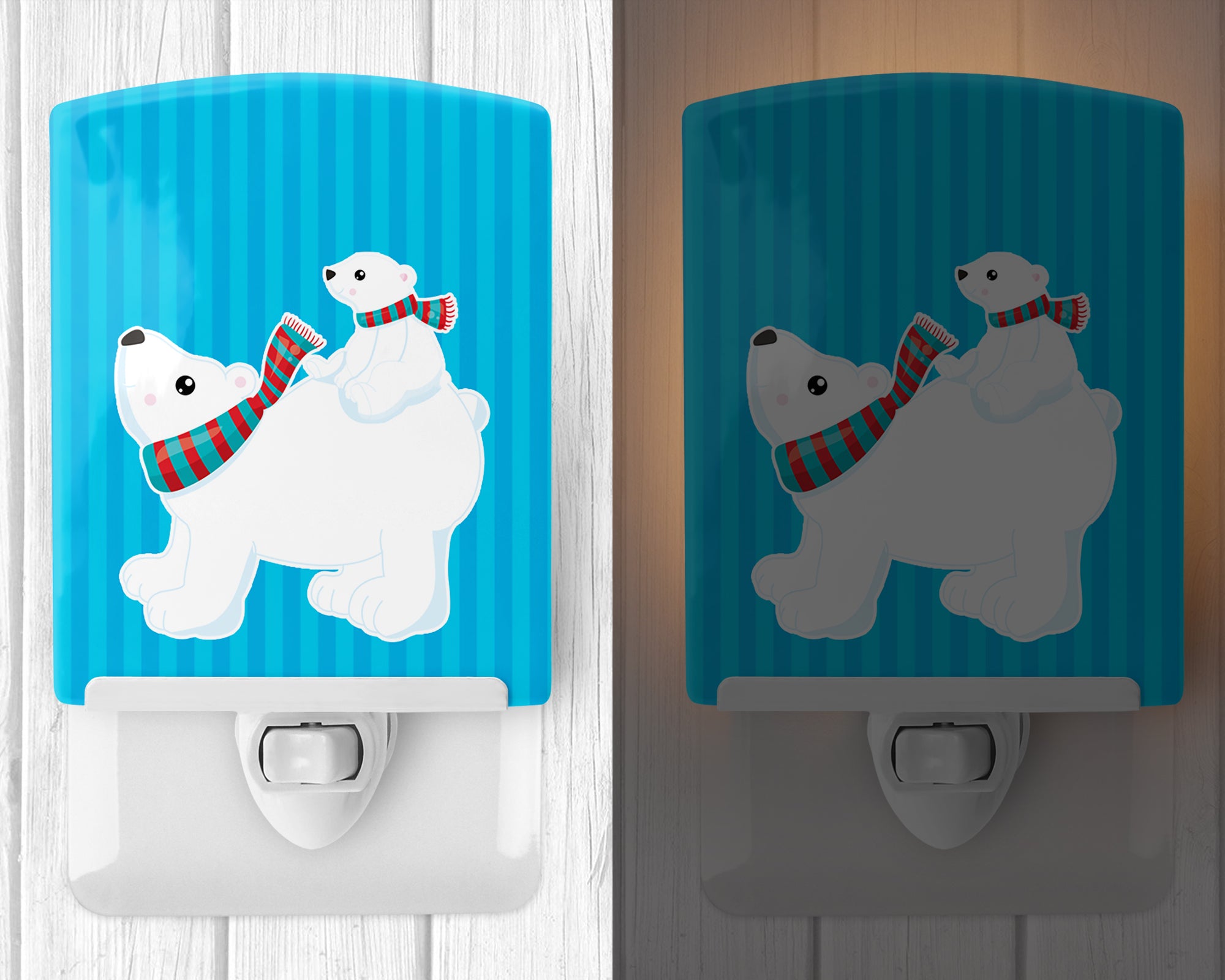 Polar Bears #6 Ceramic Night Light BB8982CNL - the-store.com