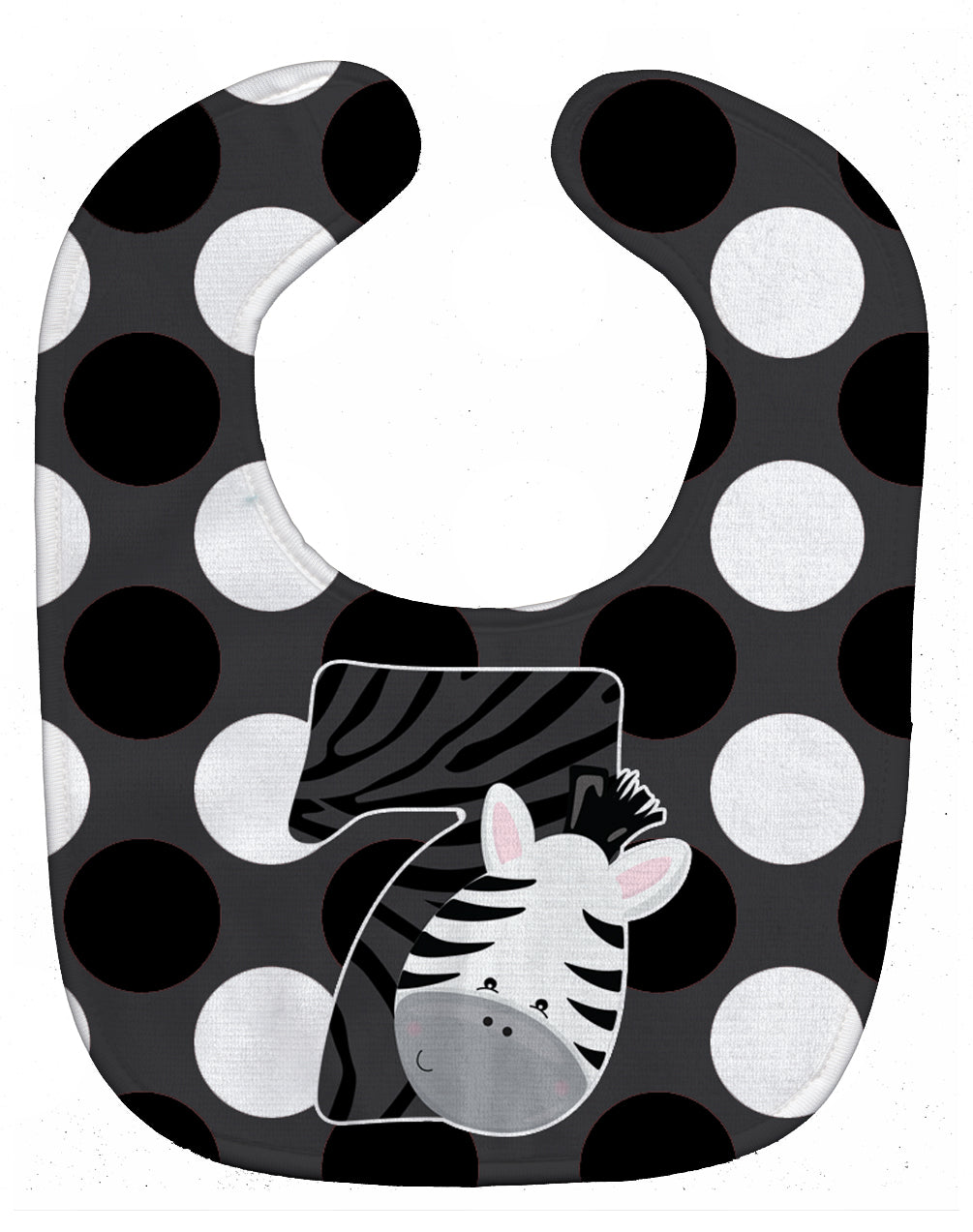 Zoo Month 7 Zebra Baby Bib BB9014BIB - the-store.com