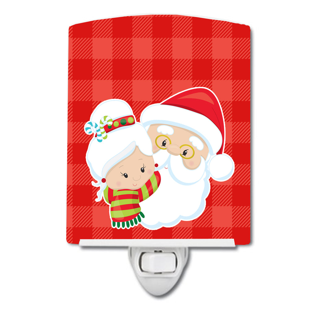 Christmas Santa Claus and Mrs Claus Ceramic Night Light BB9020CNL - the-store.com