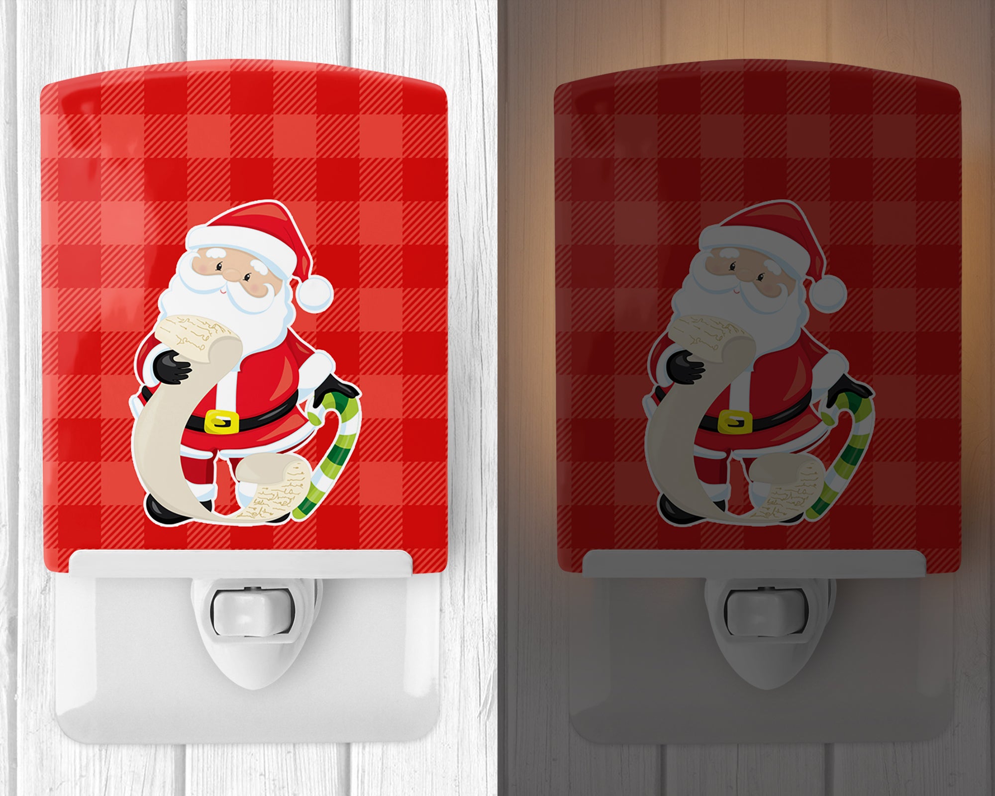 Christmas Santa Claus list Ceramic Night Light BB9021CNL - the-store.com