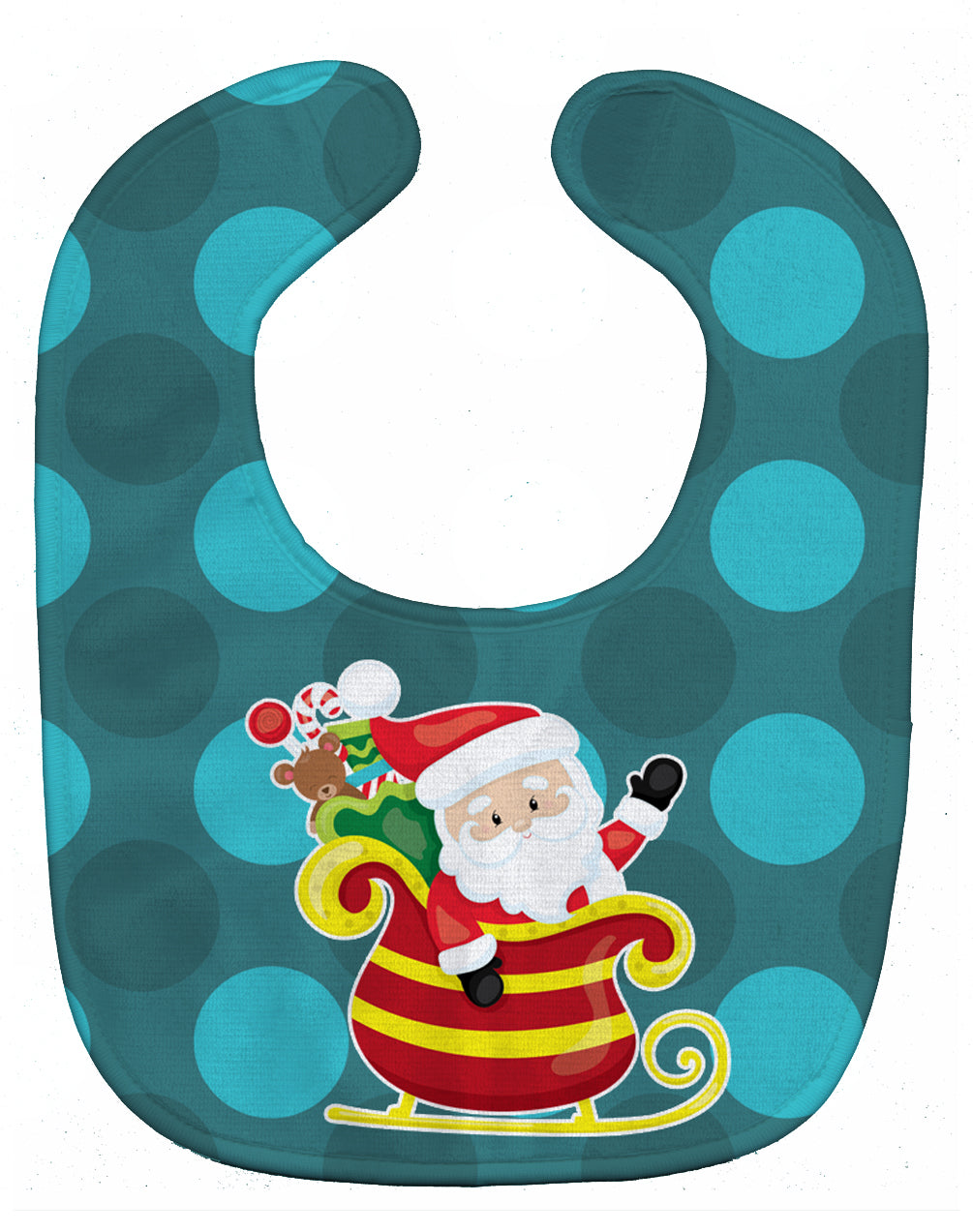 Christmas Santa Claus Sleigh Baby Bib BB9023BIB - the-store.com