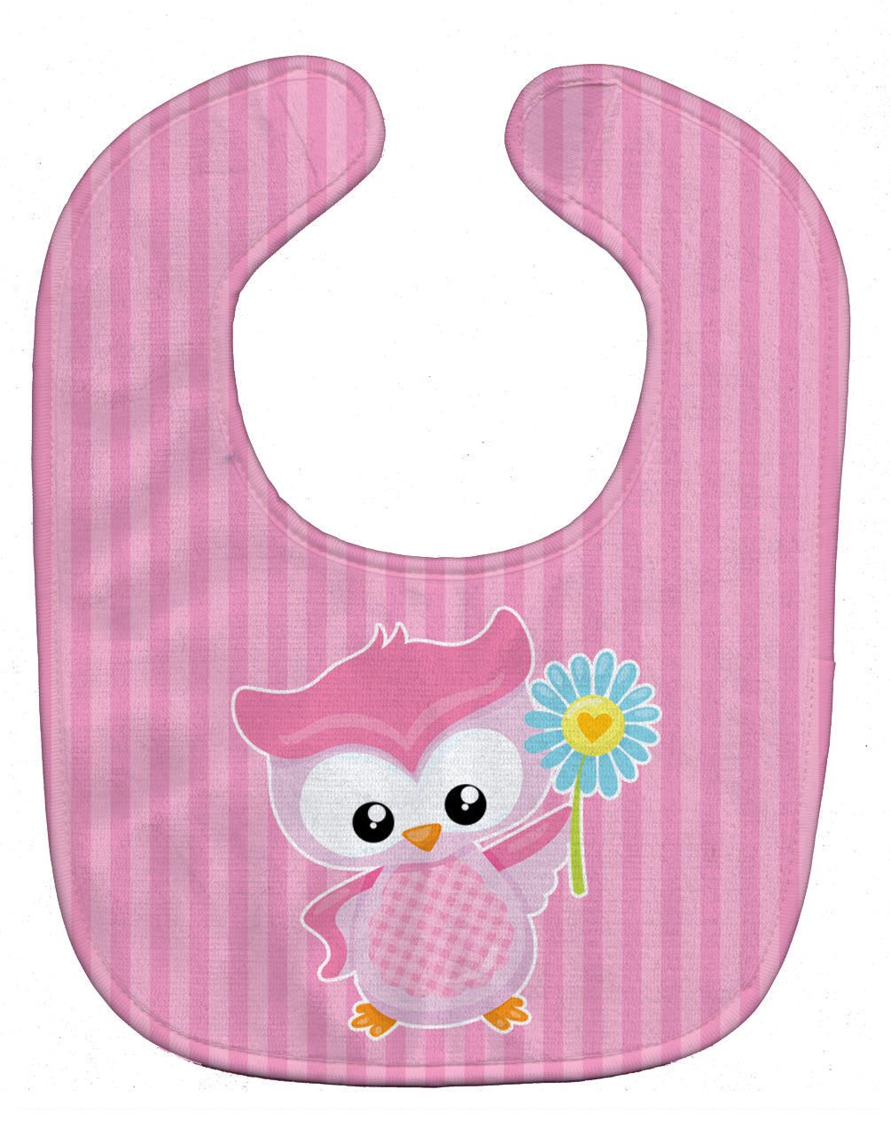 Girl Bird with Flower Pink Baby Bib BB9049BIB - the-store.com