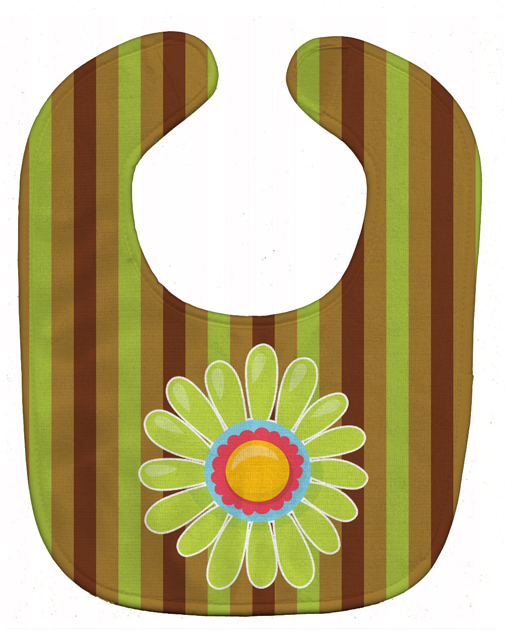 Heart Flower Green Baby Bib BB9055BIB - the-store.com