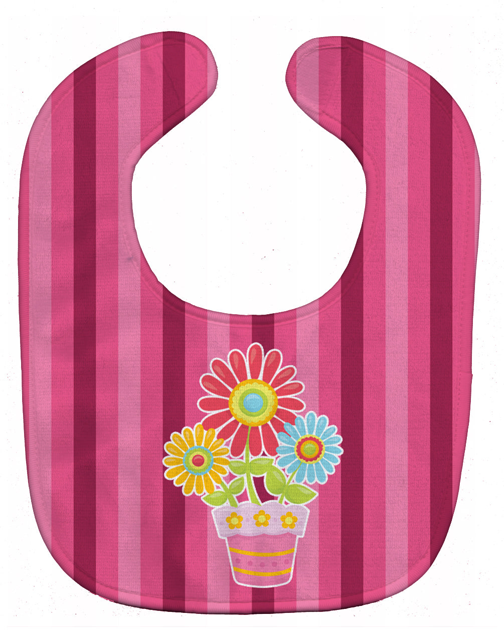 Flower Pot Pink Baby Bib BB9057BIB - the-store.com