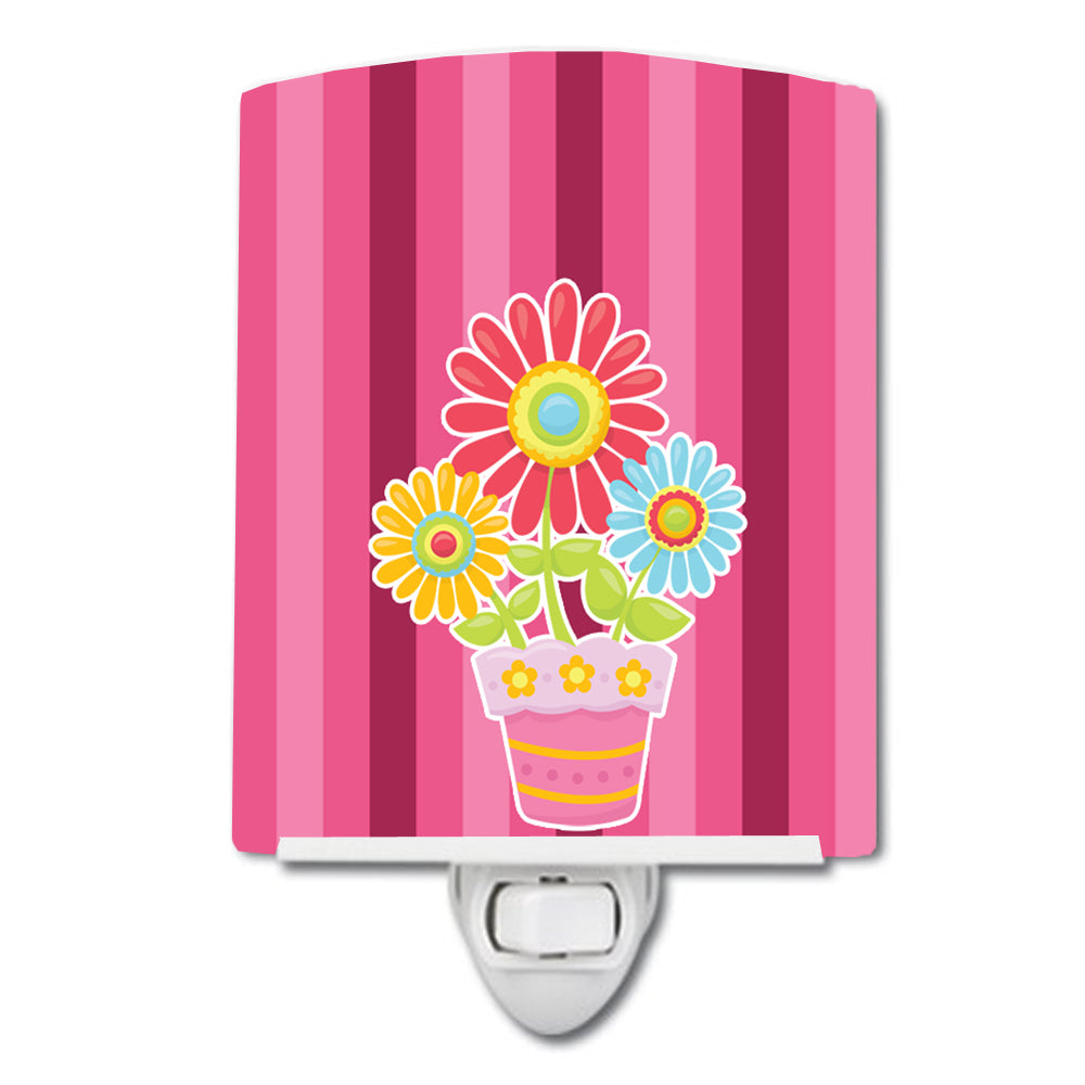 Flower Pot Pink Ceramic Night Light BB9057CNL - the-store.com