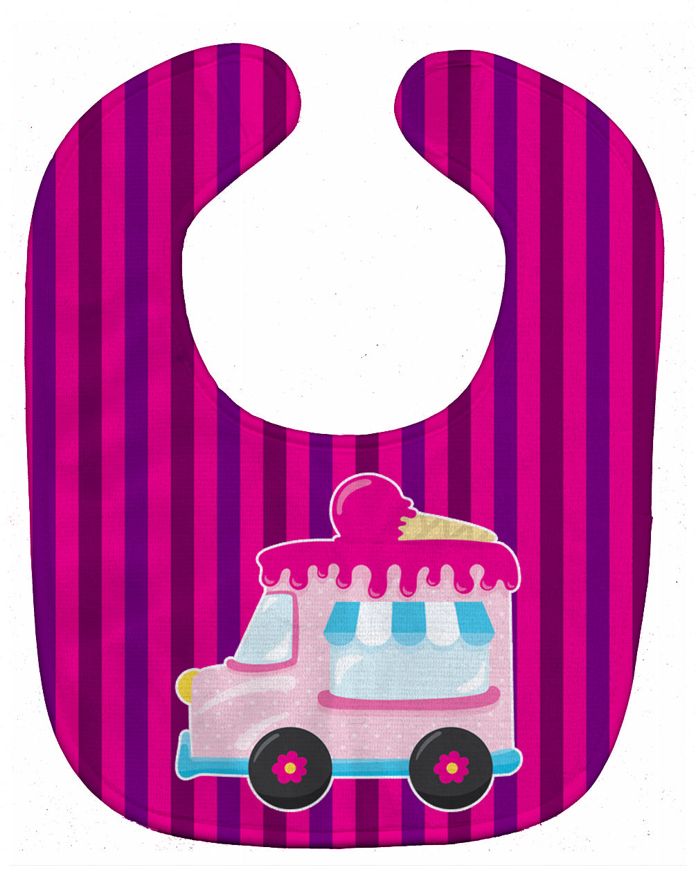 Ice Cream Truck Pink Baby Bib BB9059BIB - the-store.com