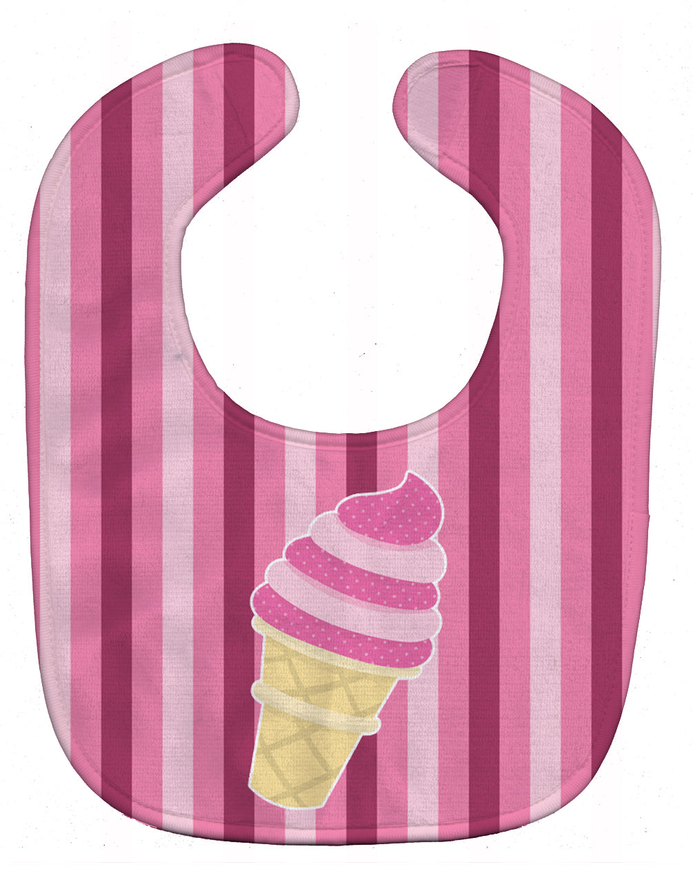 Ice Cream Cone Pink Swirl Baby Bib BB9065BIB - the-store.com