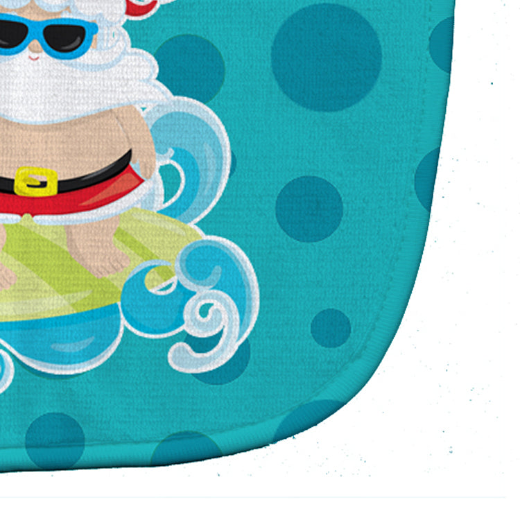 Beach Santa Claus Surfer Baby Bib BB9066BIB - the-store.com