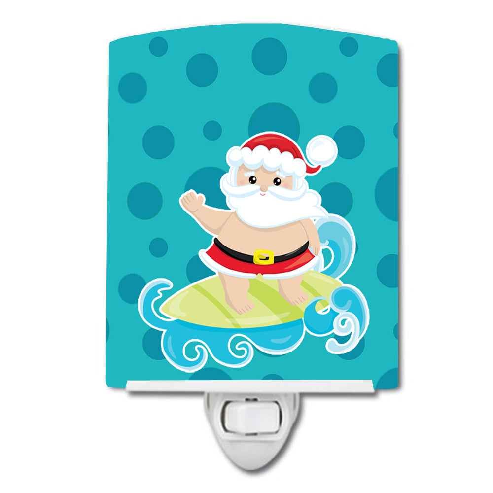 Beach Santa Claus Surfer #2 Ceramic Night Light BB9067CNL - the-store.com