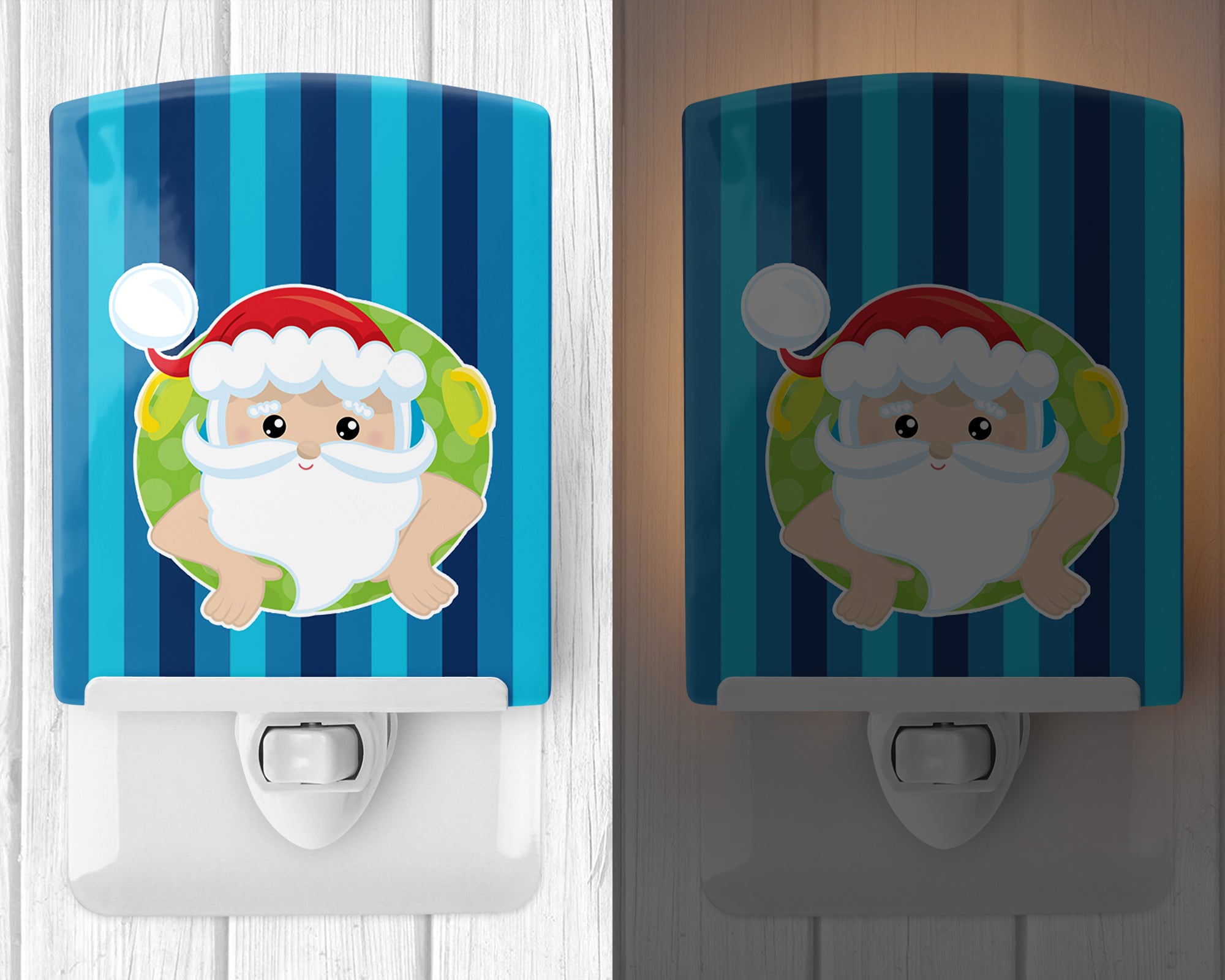 Beach Santa Claus #2 Ceramic Night Light BB9069CNL - the-store.com