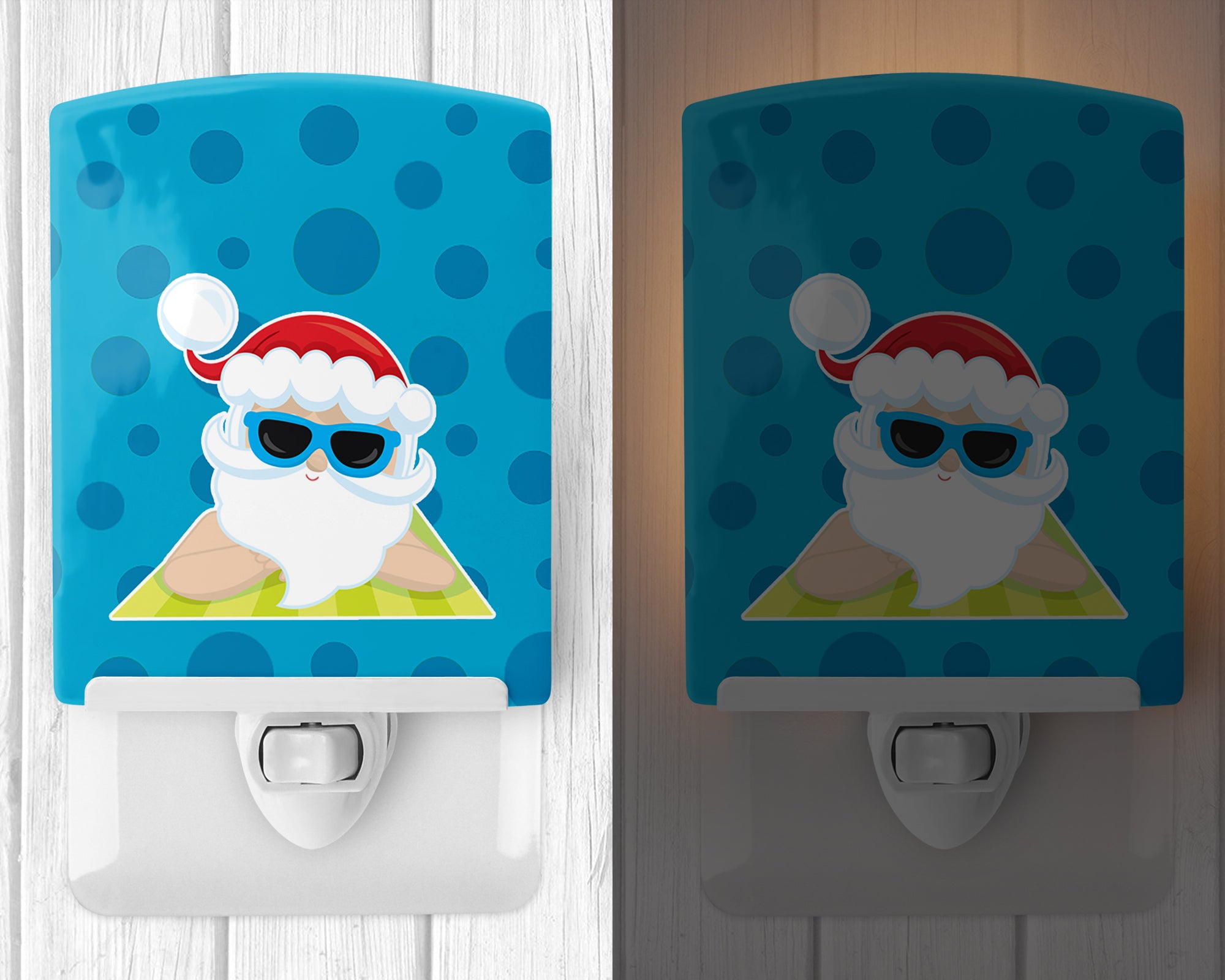 Beach Santa Claus #7 Ceramic Night Light BB9074CNL - the-store.com