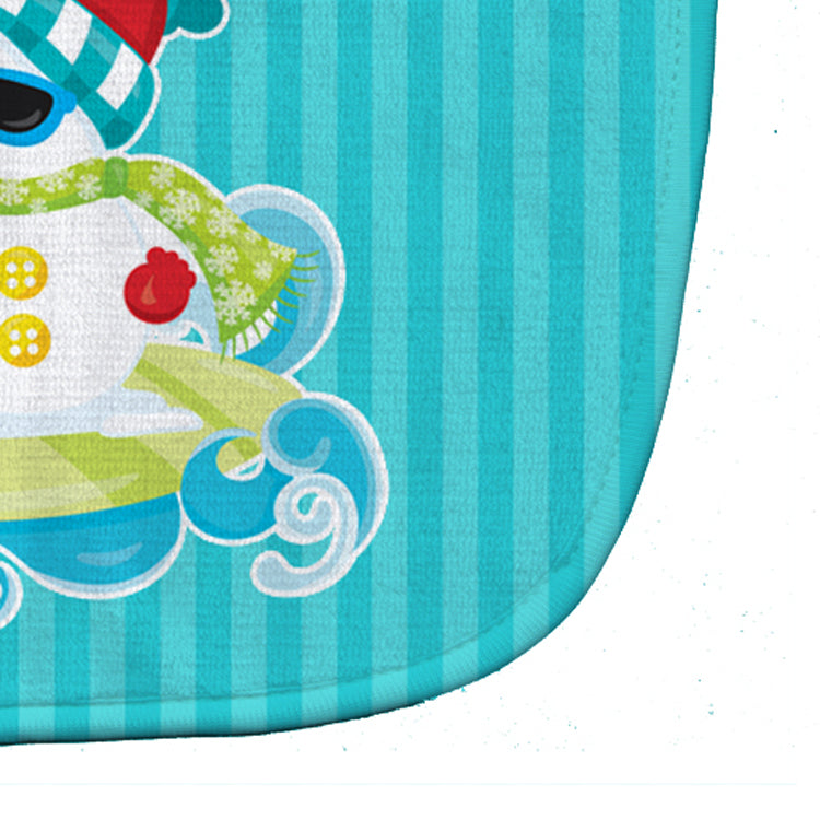 Beach Snowman Surfer Baby Bib BB9077BIB - the-store.com