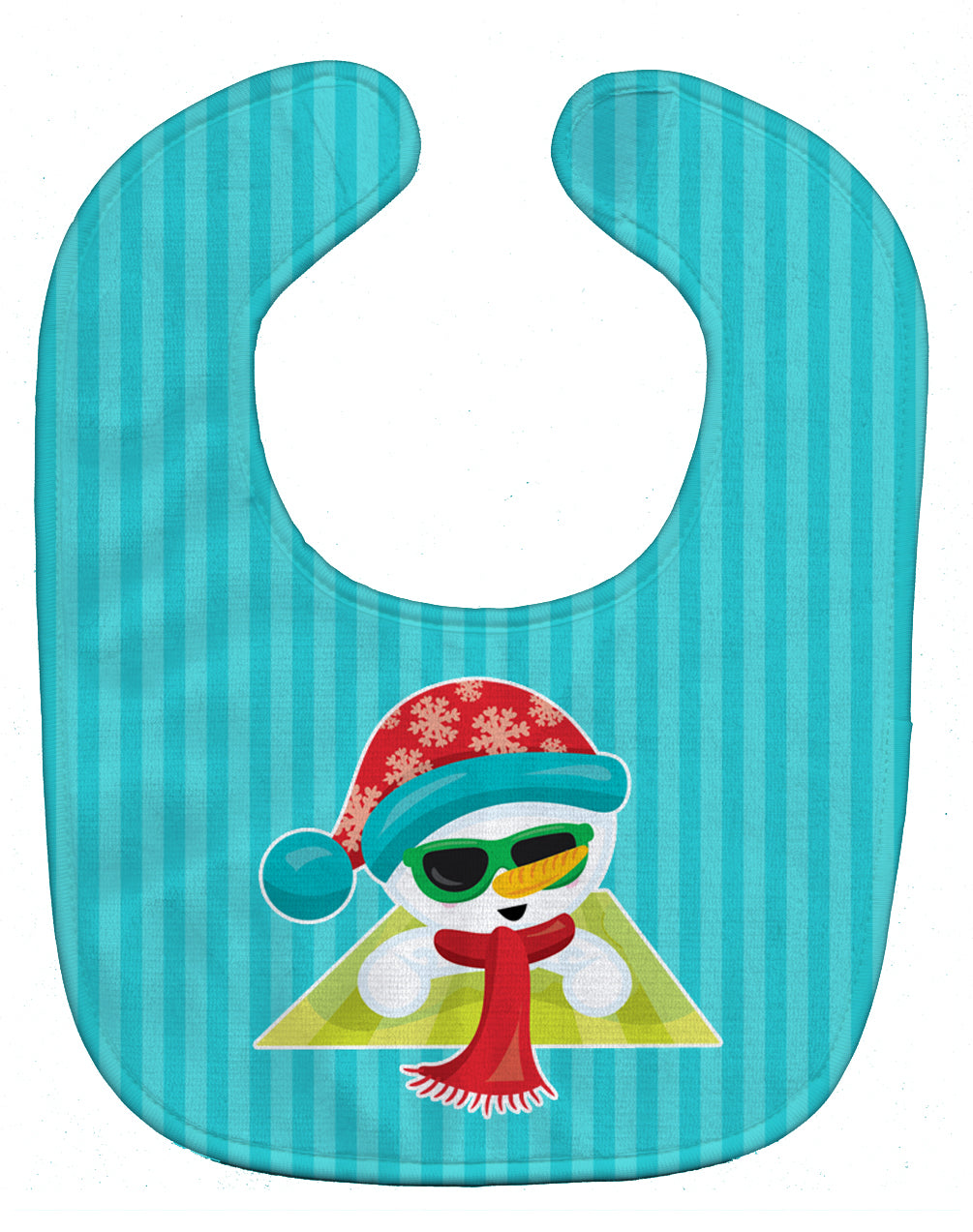 Beach Snowman Baby Bib BB9079BIB - the-store.com