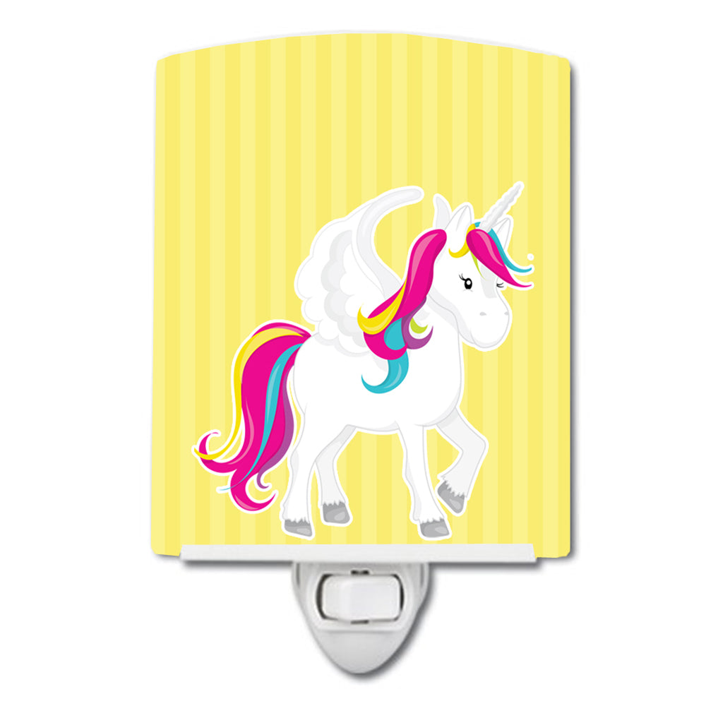 Unicorn Yellow Stripes #2 Ceramic Night Light BB9091CNL - the-store.com