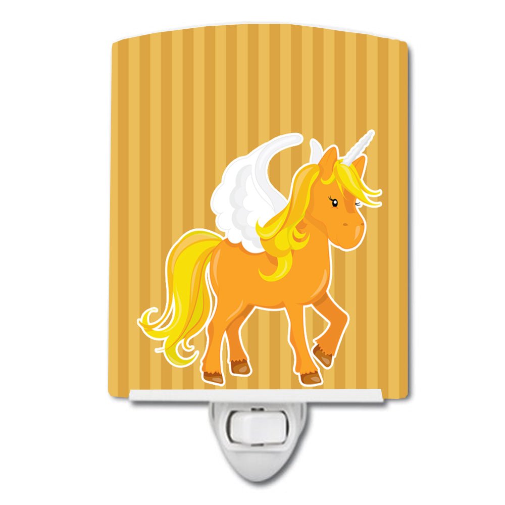 Unicorn Orange Stripes Ceramic Night Light BB9092CNL - the-store.com