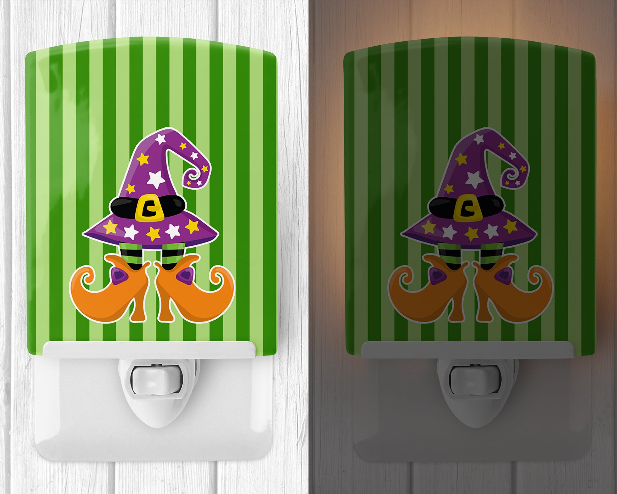 Halloween Witch's Feet #2 Ceramic Night Light BB9107CNL - the-store.com