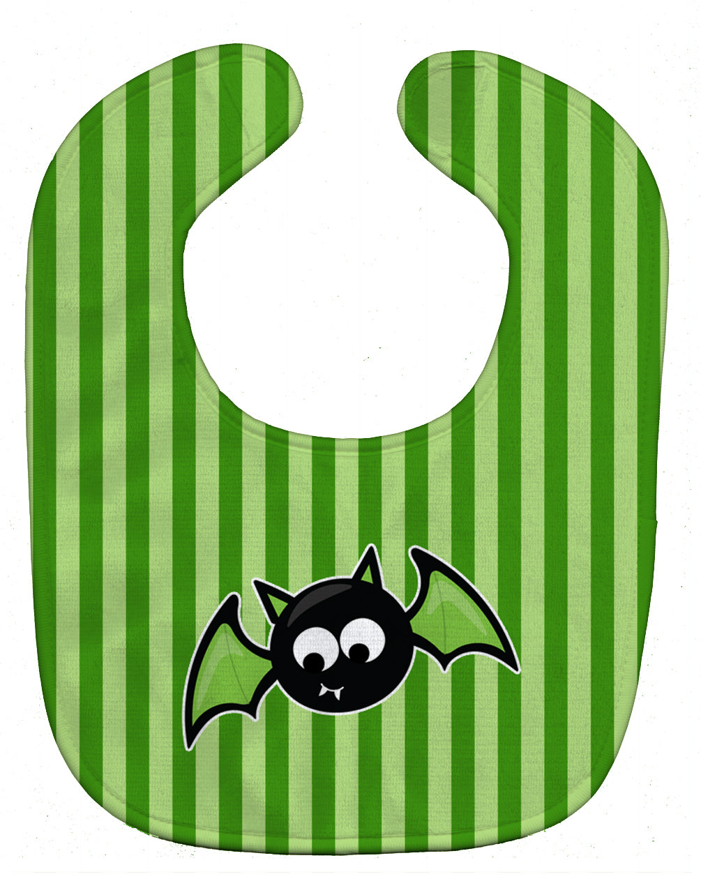 Halloween Bat Green Stripes Baby Bib BB9110BIB - the-store.com