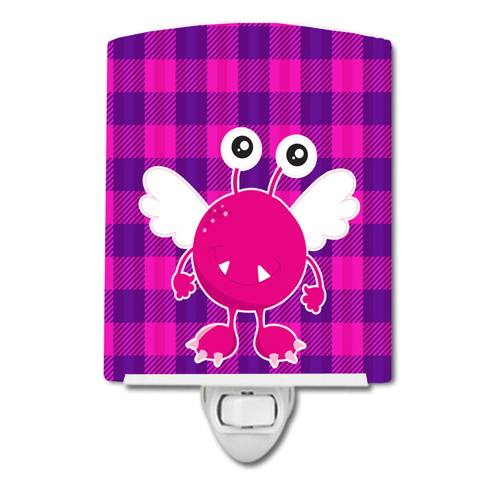 Monster Angel on Plaid Ceramic Night Light BB9118CNL - the-store.com