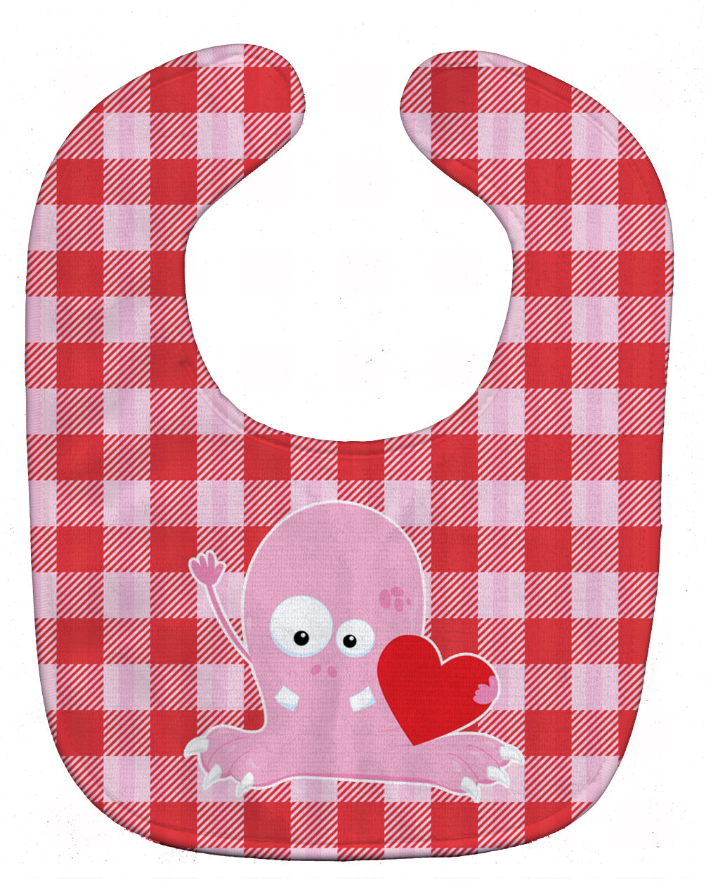 Cupid Monster Angel on Plaid Baby Bib BB9119BIB - the-store.com