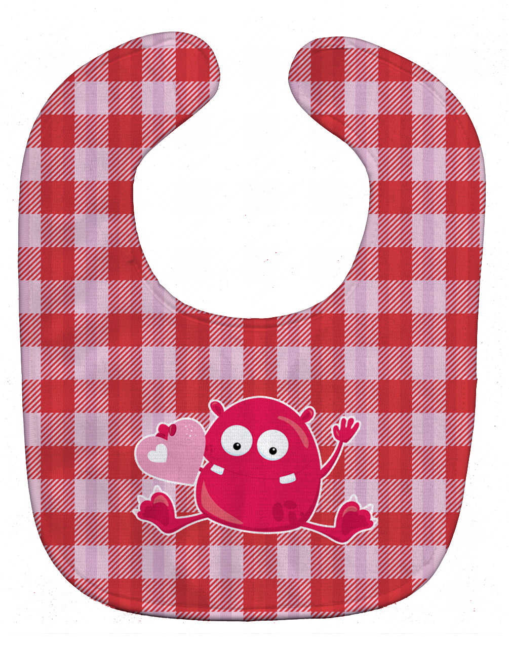 Cupid Monster Angel on Plaid Baby Bib BB9126BIB - the-store.com