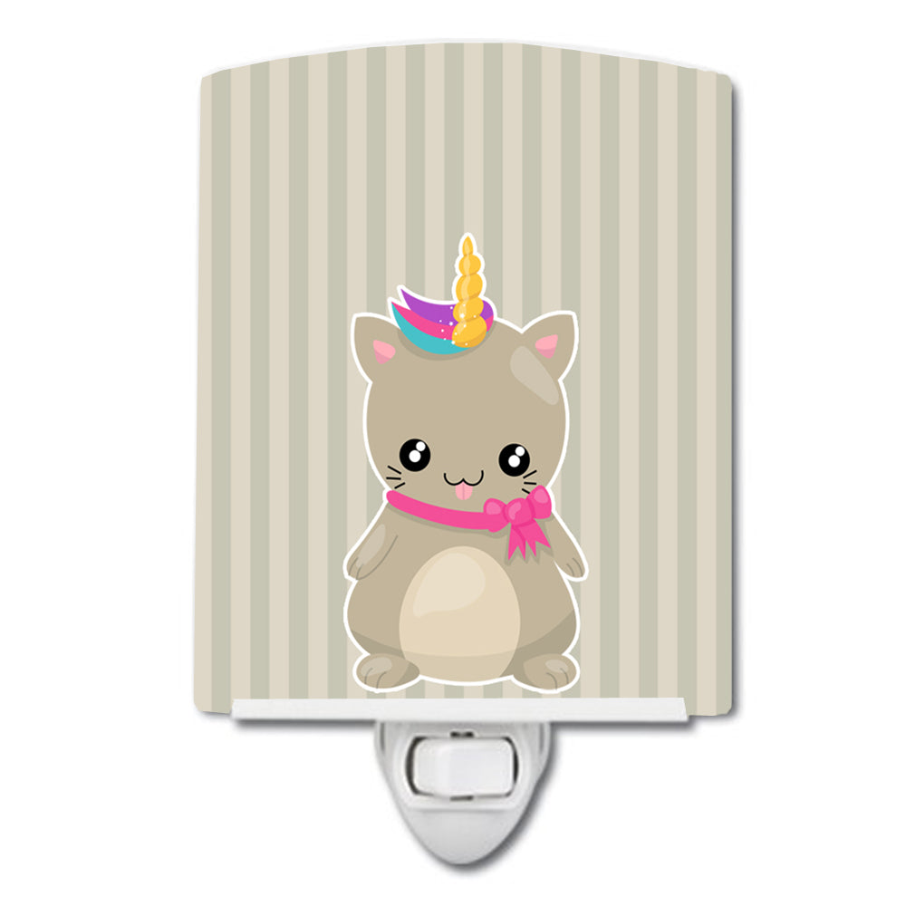 Mouse Unicorn on Stripes Ceramic Night Light BB9144CNL - the-store.com