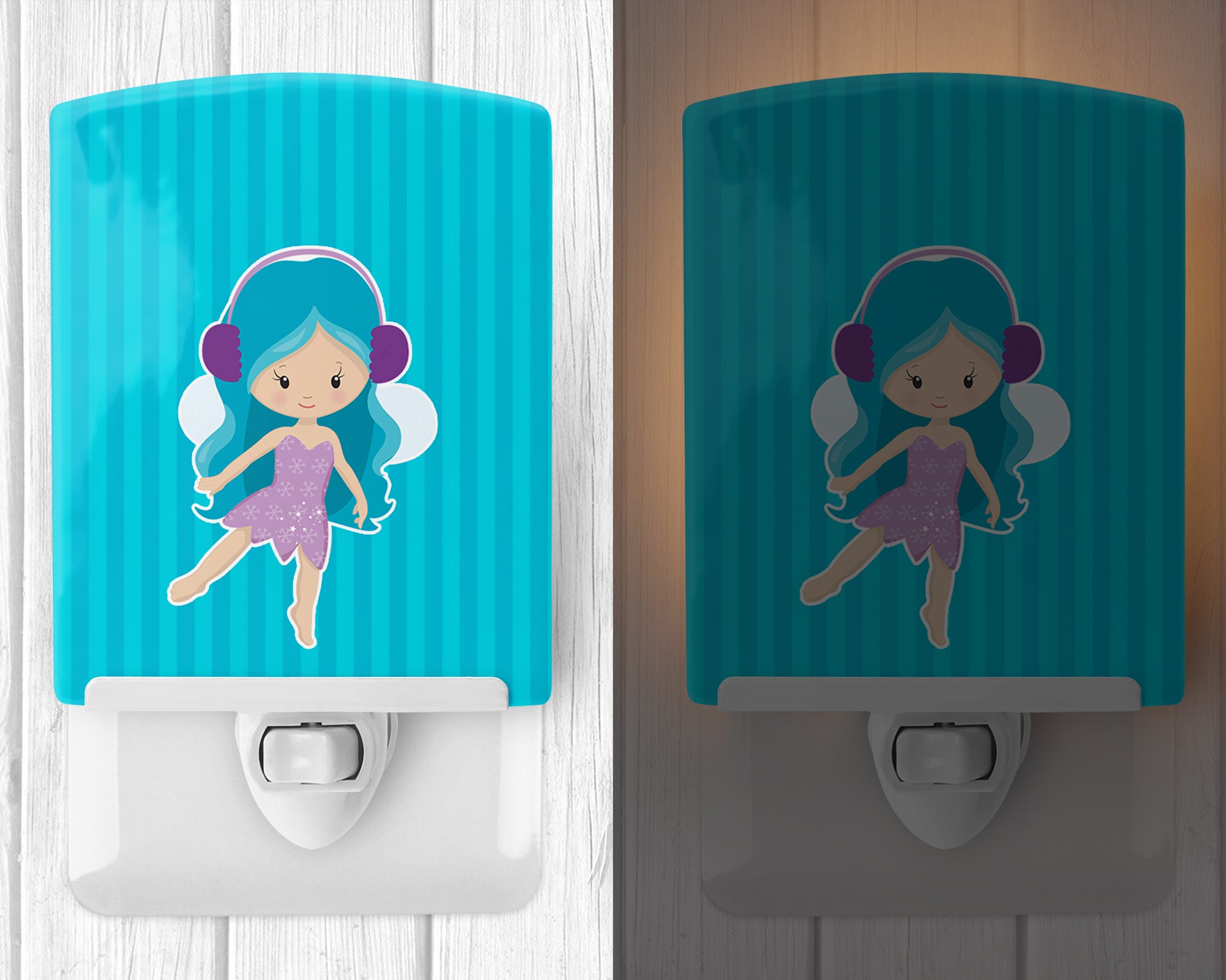 Blue Haired Fairy Ceramic Night Light BB9147CNL - the-store.com