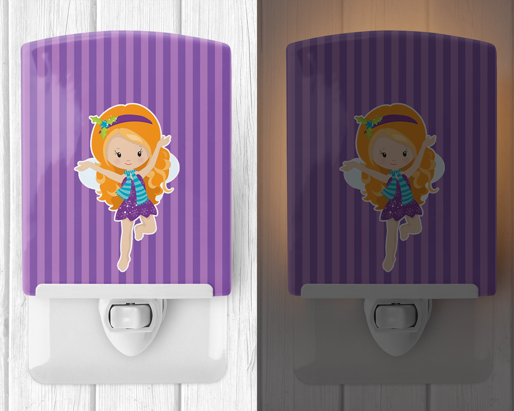 Ginger Haired Fairy #2 Ceramic Night Light BB9148CNL - the-store.com