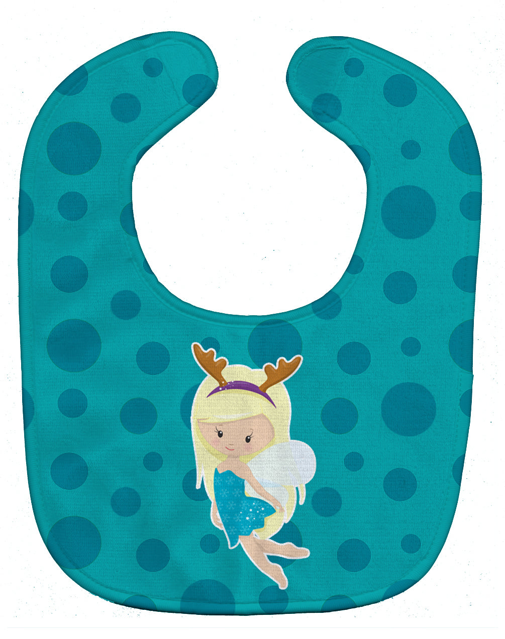 Blonde Haired Christmas Fairy Baby Bib BB9149BIB - the-store.com