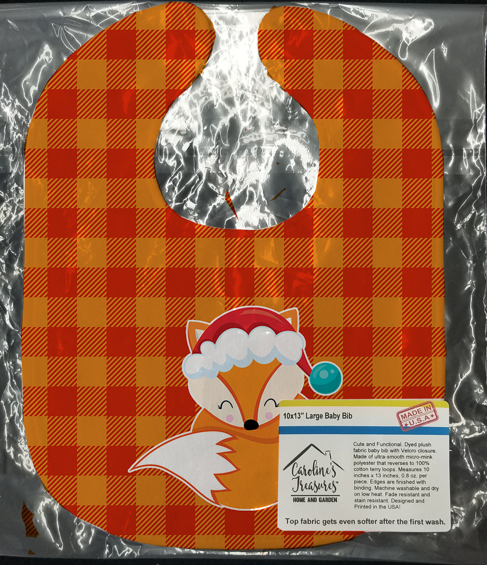 Christmas Fox Baby Bib BB9175BIB - the-store.com