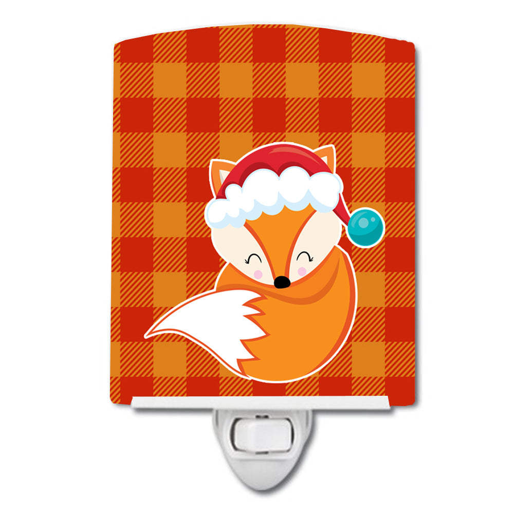 Christmas Fox #3 Ceramic Night Light BB9175CNL - the-store.com