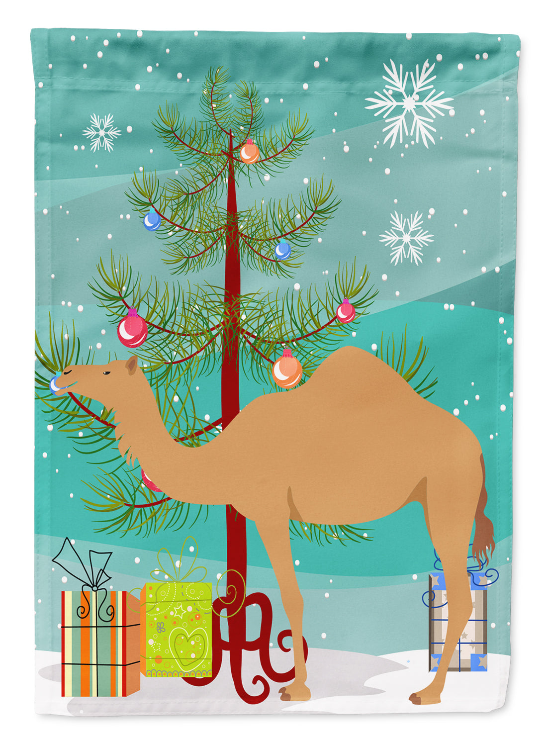 Arabian Camel Dromedary Christmas Flag Garden Size BB9184GF  the-store.com.