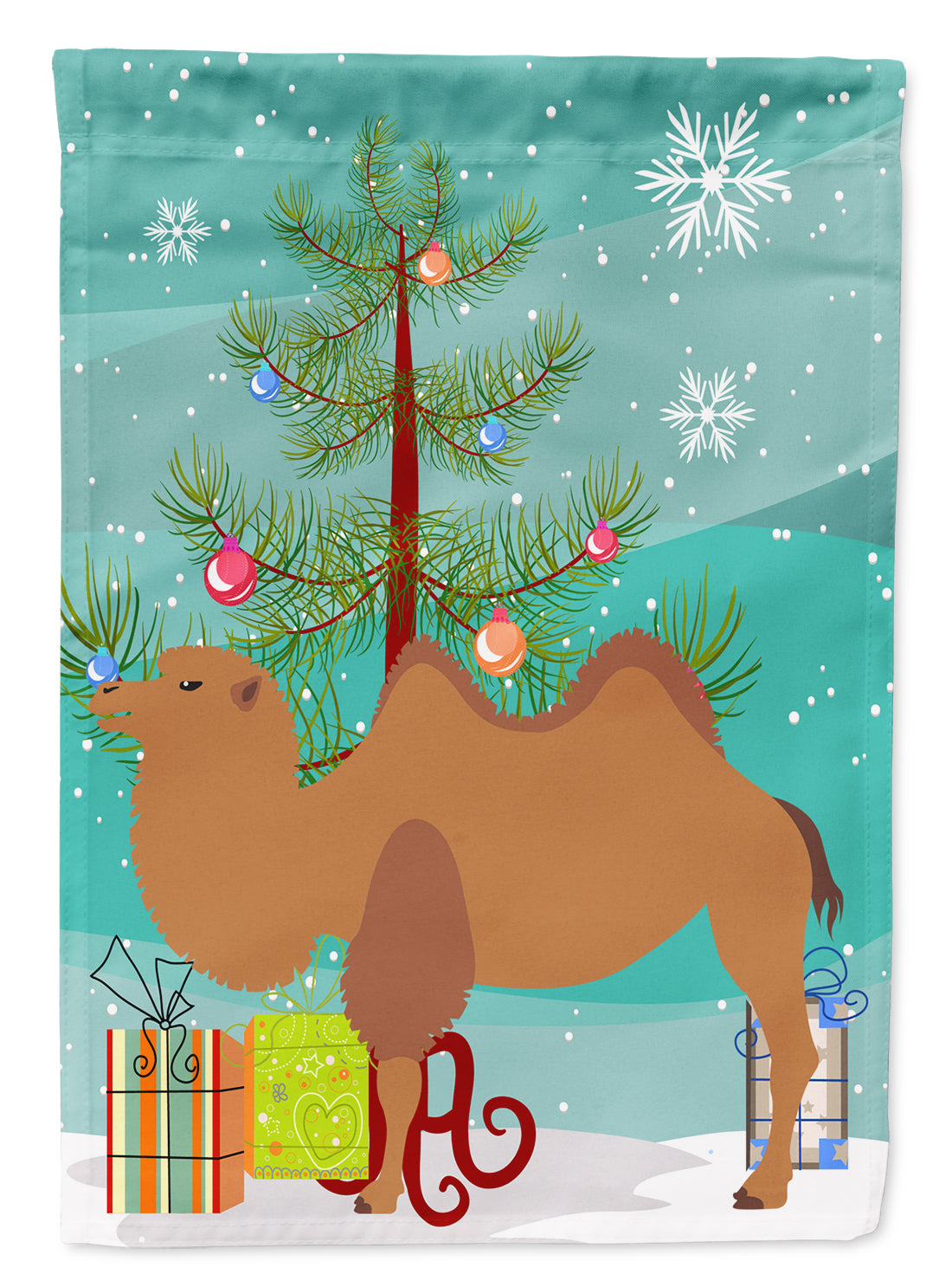 Bactrian Camel Christmas Flag Garden Size BB9185GF  the-store.com.