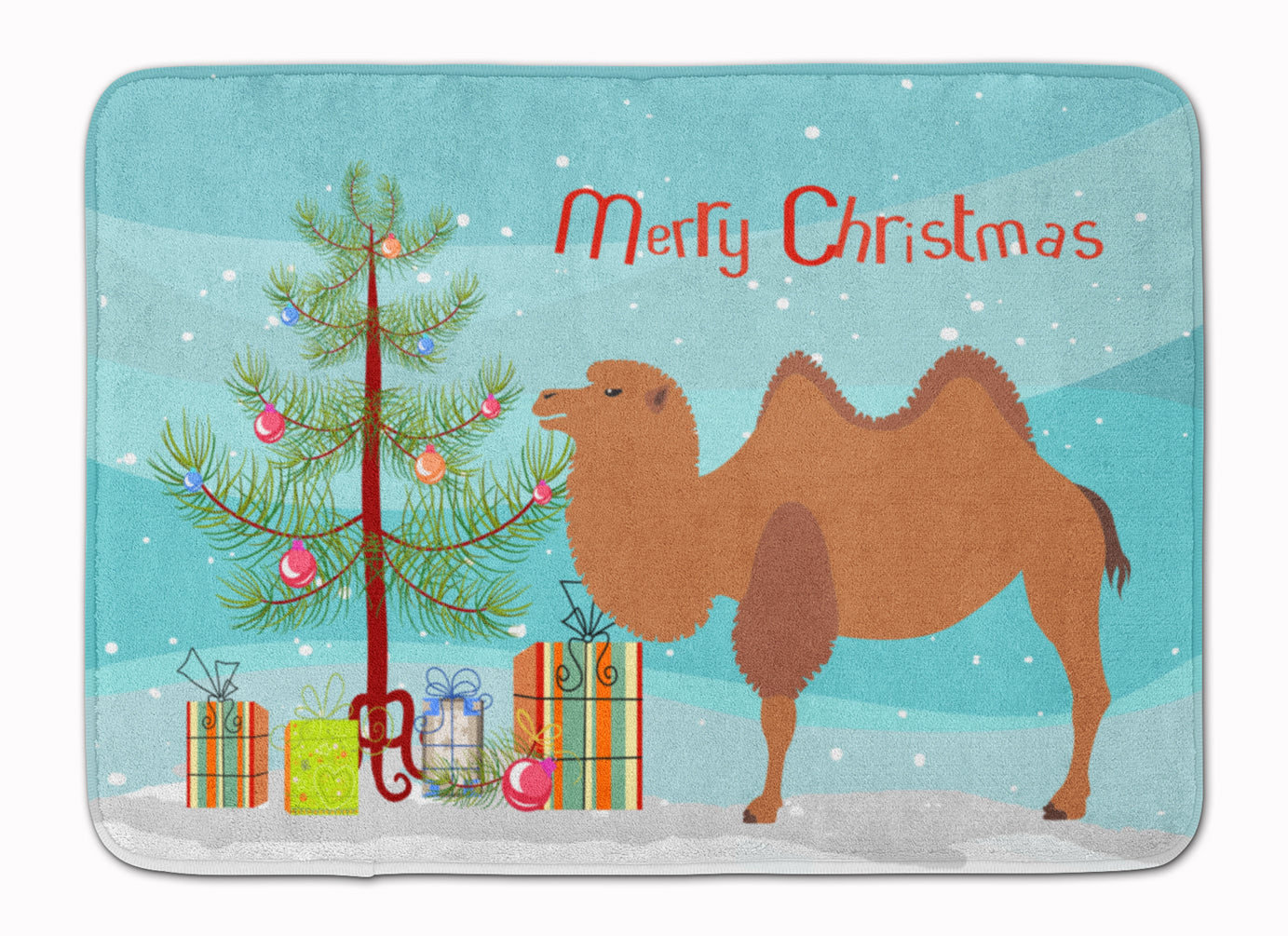 Bactrian Camel Christmas Machine Washable Memory Foam Mat BB9185RUG - the-store.com