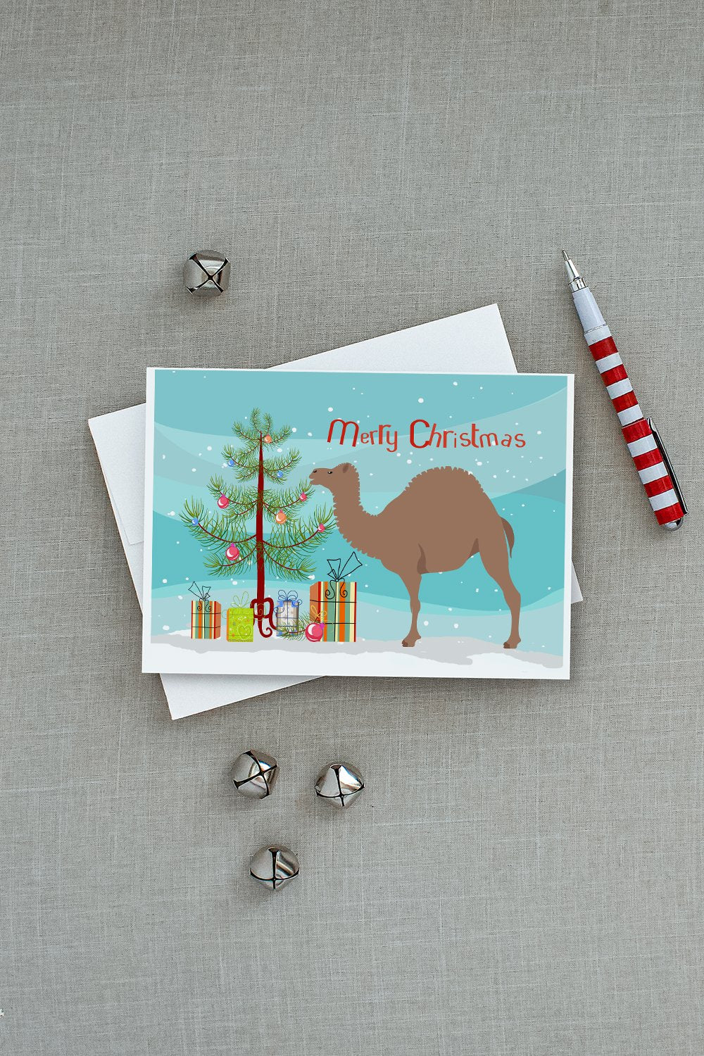 F1 Hybrid Camel Christmas Greeting Cards and Envelopes Pack of 8 - the-store.com