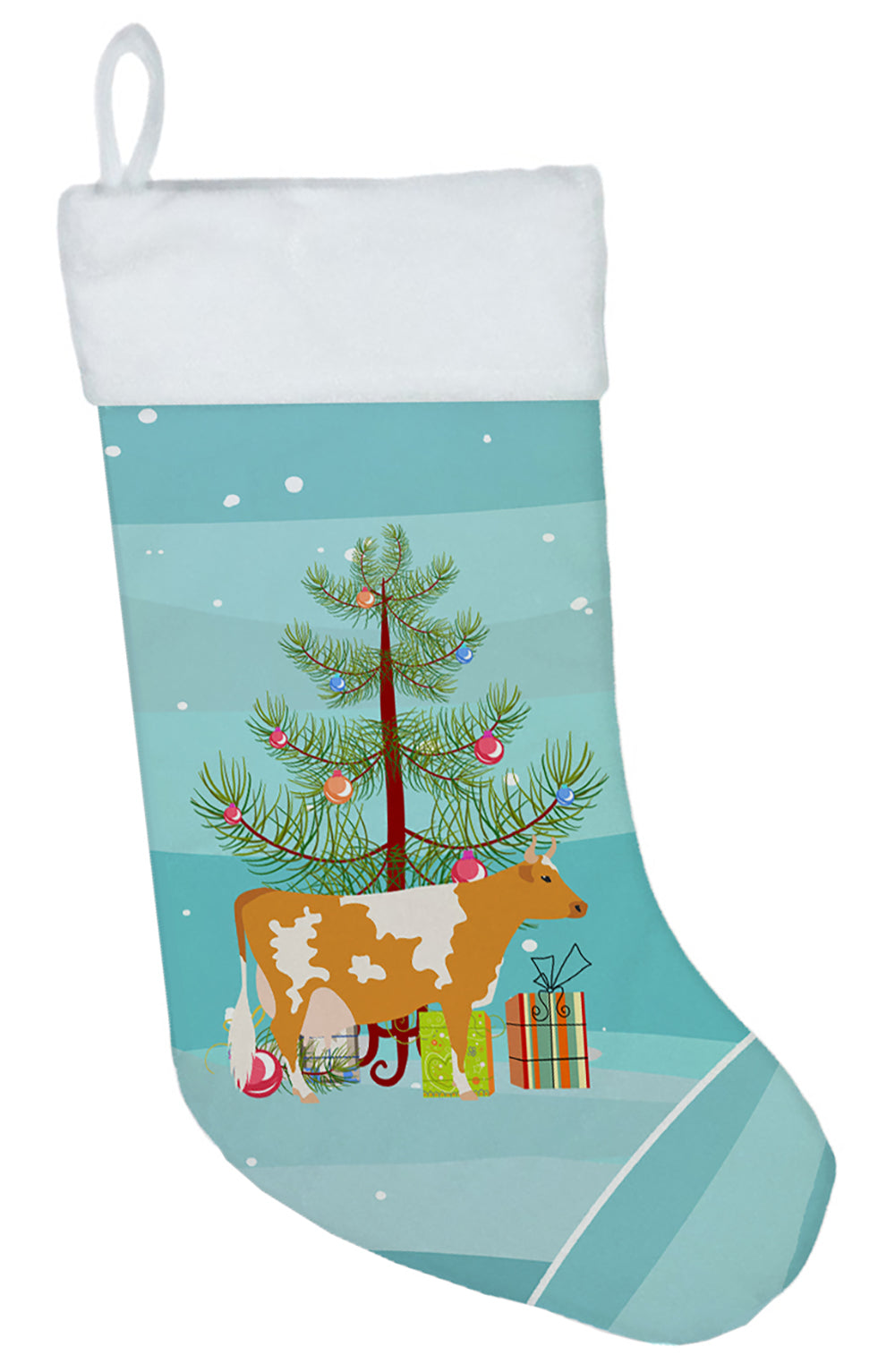 Guernsey Cow Christmas Christmas Stocking BB9188CS  the-store.com.