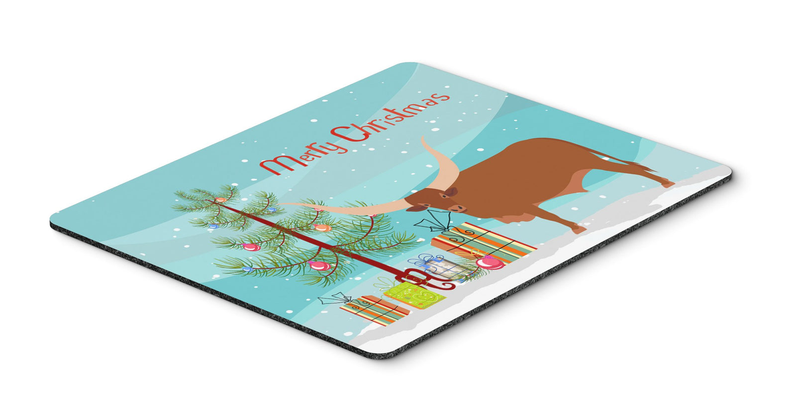 Ankole-Watusu Cow Christmas Mouse Pad, Hot Pad or Trivet BB9190MP by Caroline's Treasures