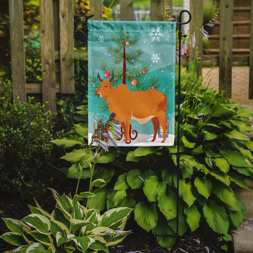 Zebu Indicine Cow Christmas Flag Garden Size BB9192GF  the-store.com.