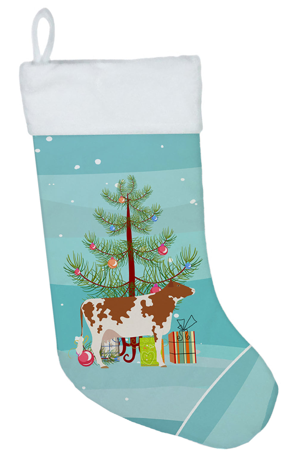 Ayrshire Cow Christmas Christmas Stocking BB9194CS  the-store.com.